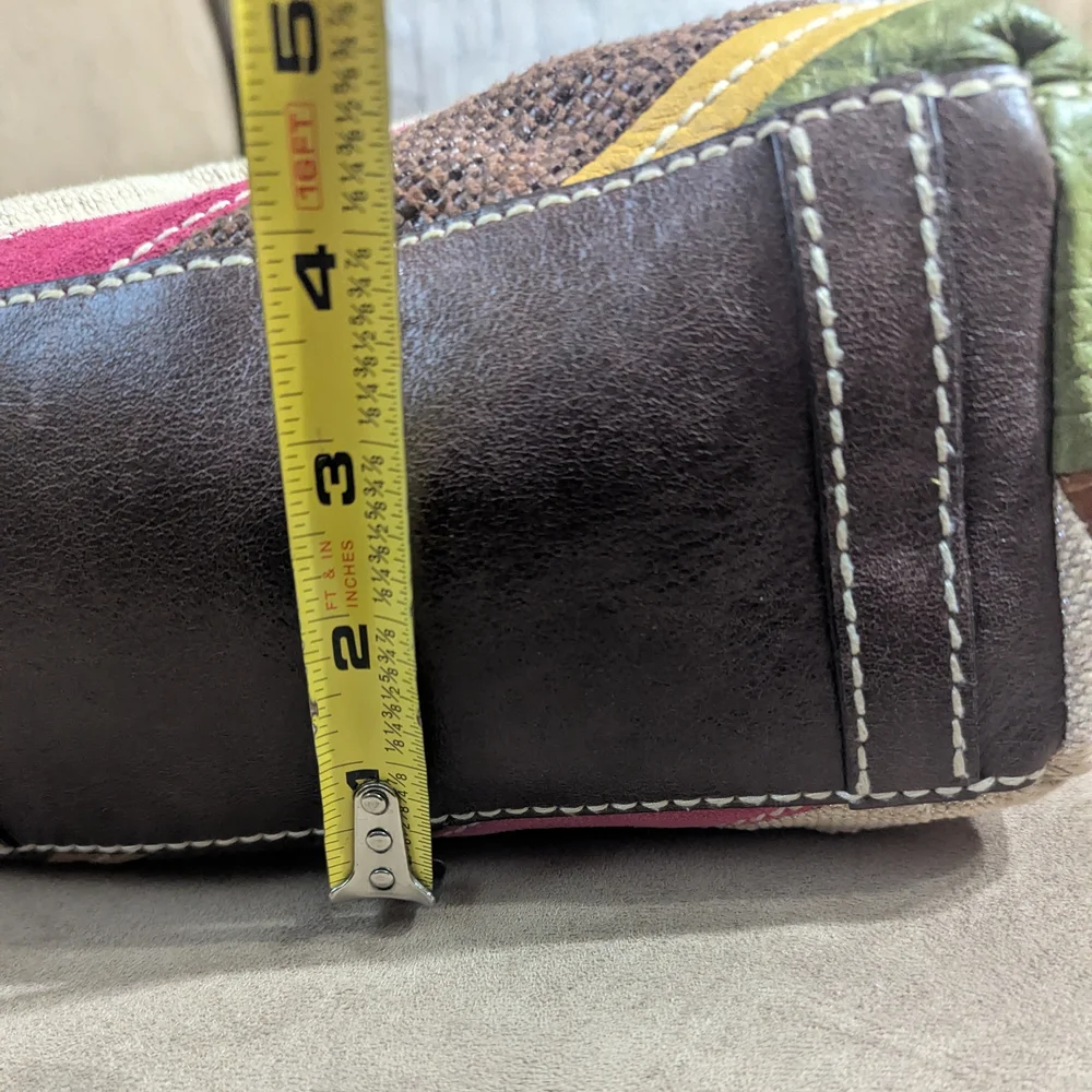 Fossil Multicolor Striped Hobo Bag